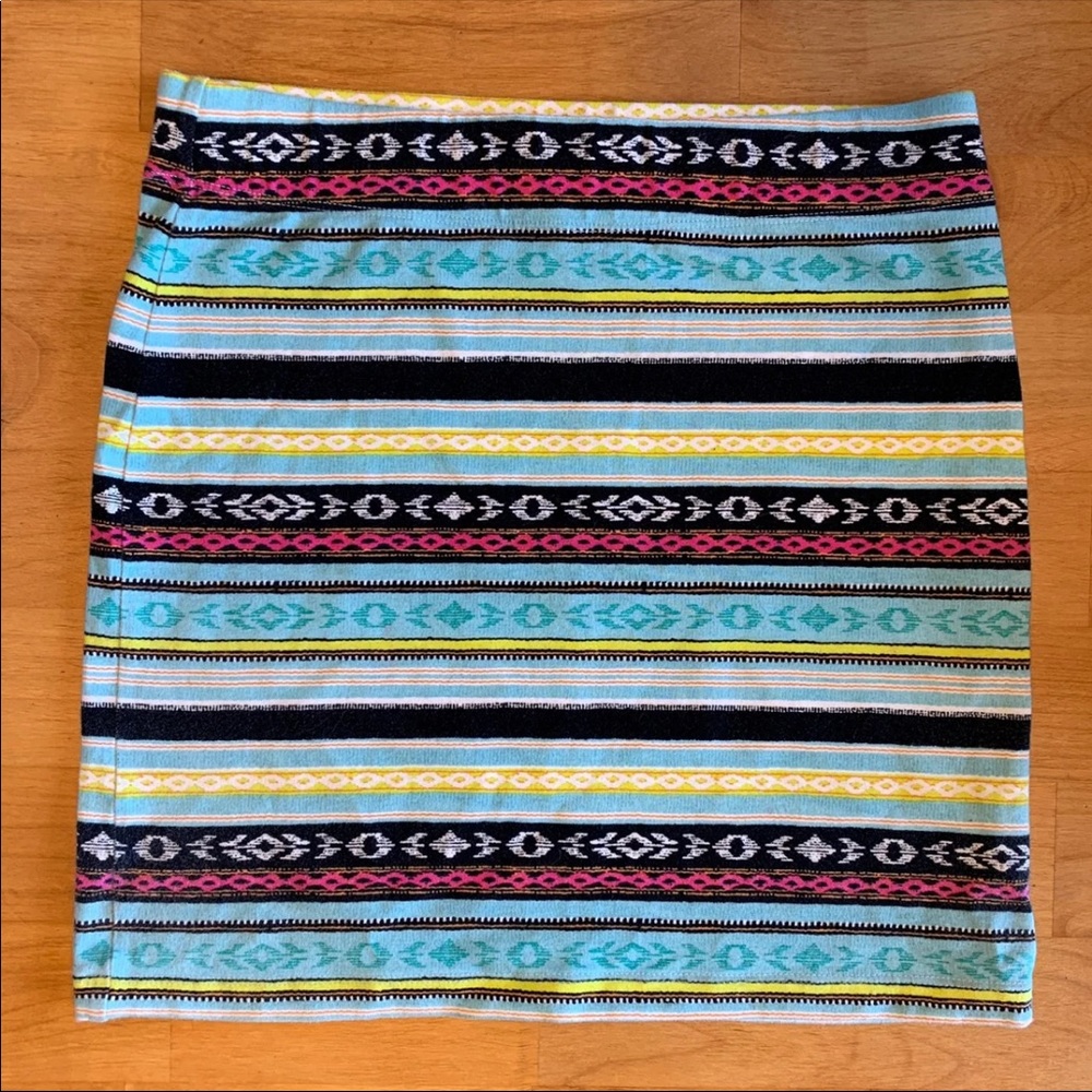 Forever 21 Tribal Print Mini Skirt